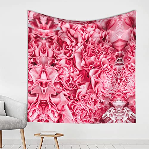 Tapisserie murale rose Evealyn pour relooker un mur de salon terne