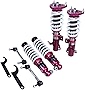 Godspeed MSS0810 compatible with MINI Cooper/Cooper S/JCW Coupe (R58/R59) 2012-15 MonoSS Coilovers Suspension Lowering Kit
