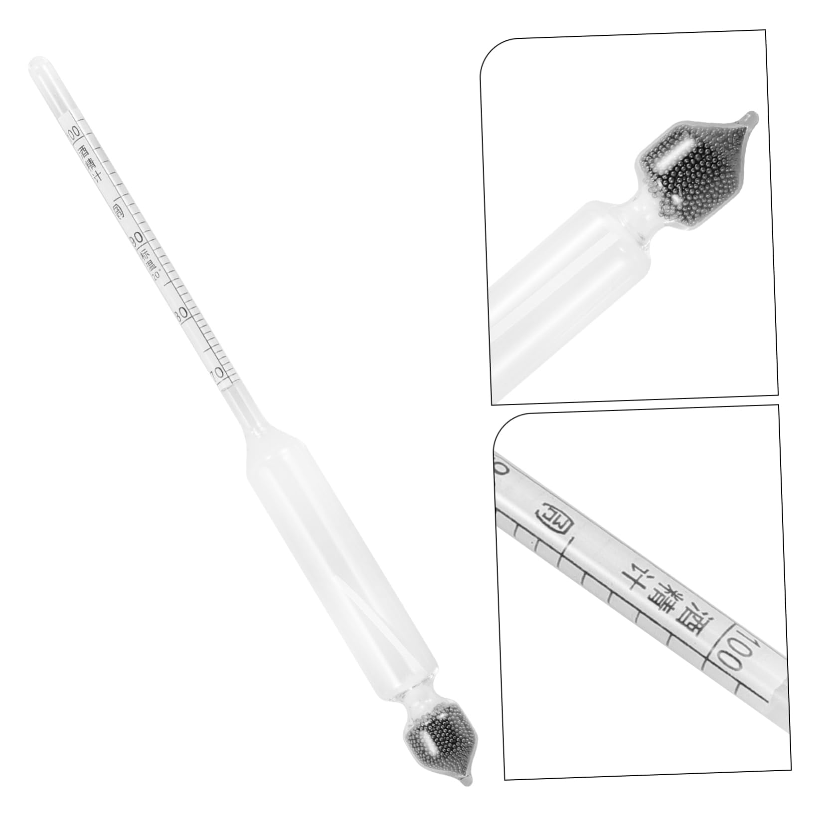 Kit Idrometro Per Whisky E Liquori - Set Con 3 Misuratori E Termometro - Foto 4