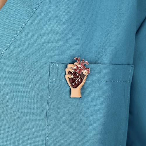 Image of Doctor Nurse Cartoon Pin,Medical Enamel Brooch Jewelry for Nursing Student Backpack Lapel Badge Gifts