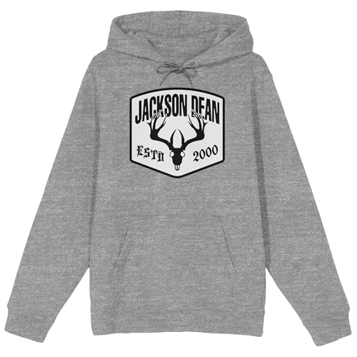 Bioworld Jackson Dean Singer Songwriter Est. 2000 Men's Heather Gray Graphic Hoodie