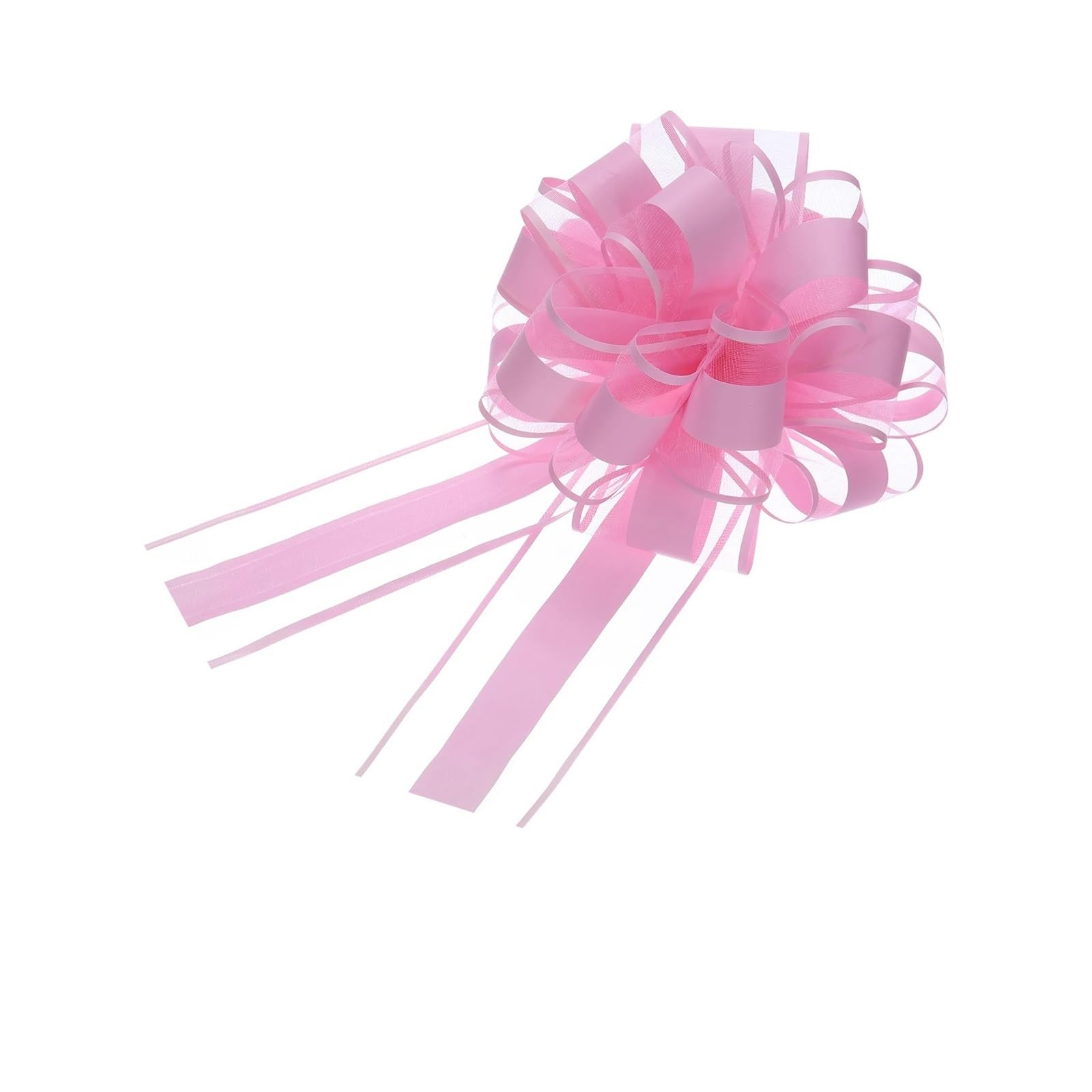 100 Uds. Lazo Grande de Organza for Envolver Regalos, Lazos, Cinta para decoración(Purple)