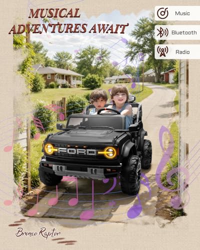 image for First Ride On 24V Ride on Toys for Big Kids, Licensed Ford Bronco Rapt