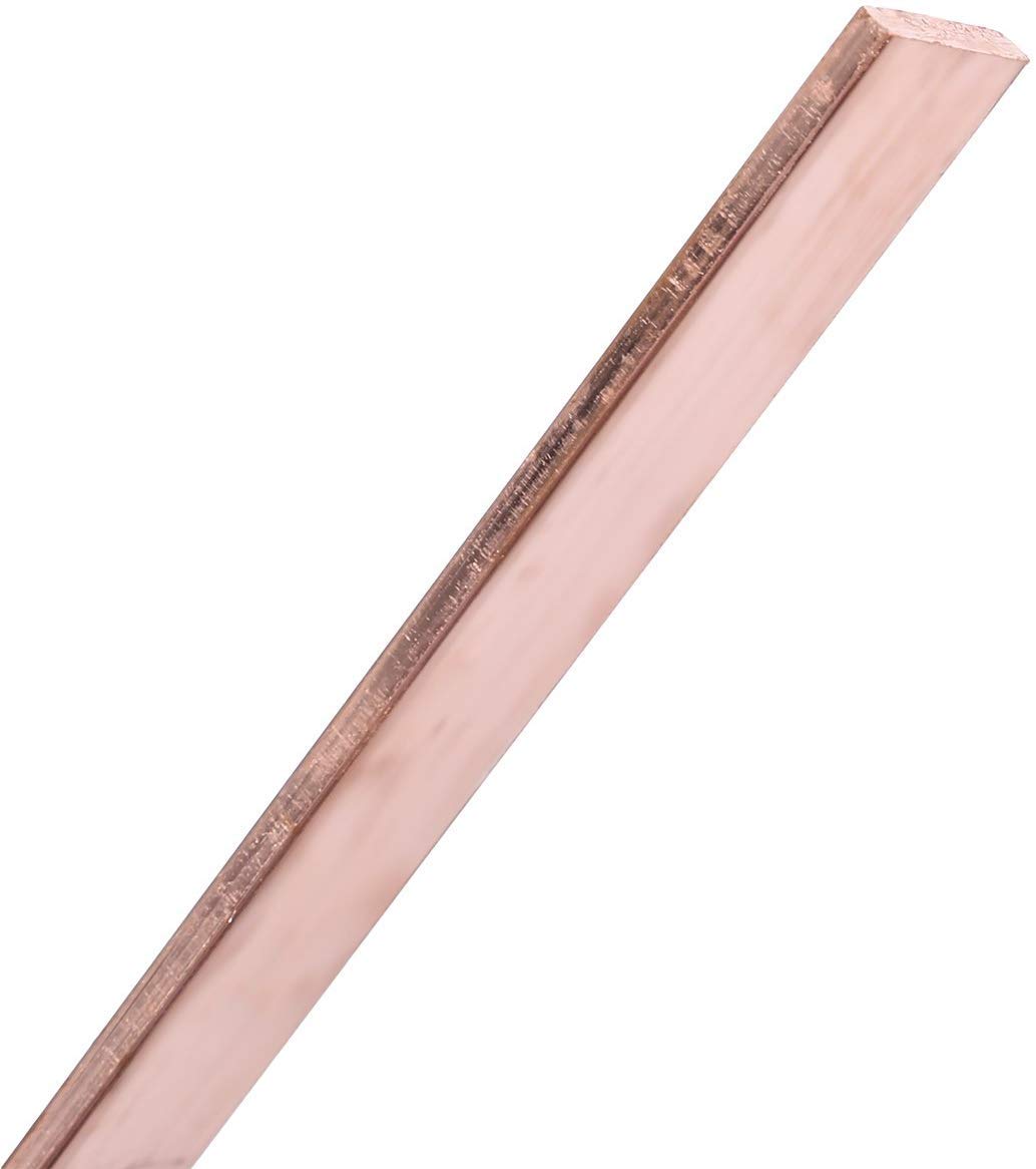 WzqwzjPure Copper Strip Solid 500mm, Width 10mm,15mm,20mm,Thick 1.5mm,10mm