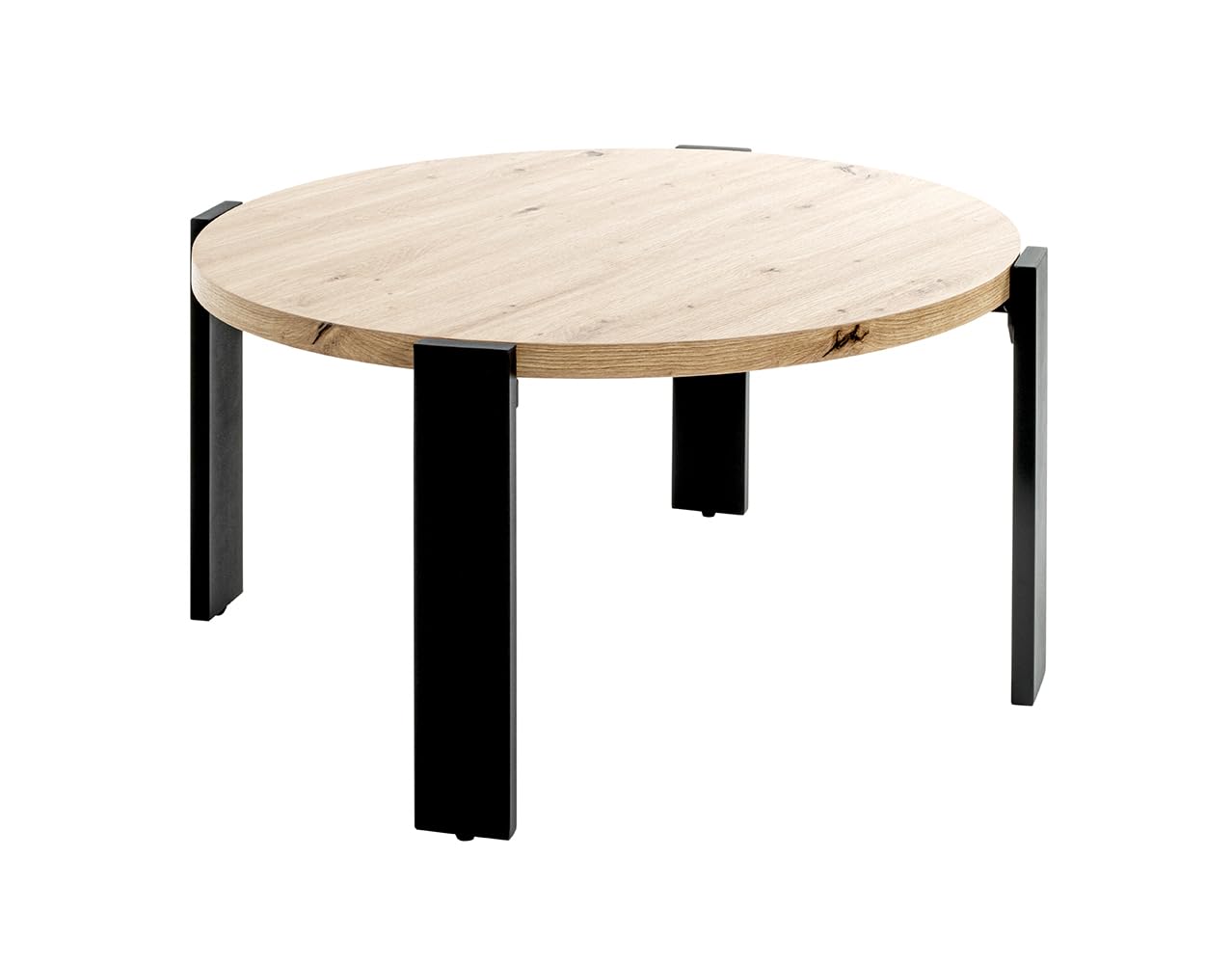 Table basse ronde chêne clair HAKU pour vos moments de détente au salon