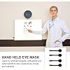 FRCOLOR Handheld Eye Occluder 4 Pack Plastic Eye Cover Optometry Ruler for Professional Exams Vision Testing Tool 9.44X2.36X0.39In