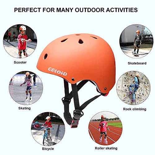 Image of Kids Bike Helmet,Toddler Skateboard Helmets for Ages 2-3-5-8-14 Years Boys Girls，Adjustable Multi-Sport Bicycle Skateboarding Football Roller Skating Scooter Rollerblade Balance Bike Helmet