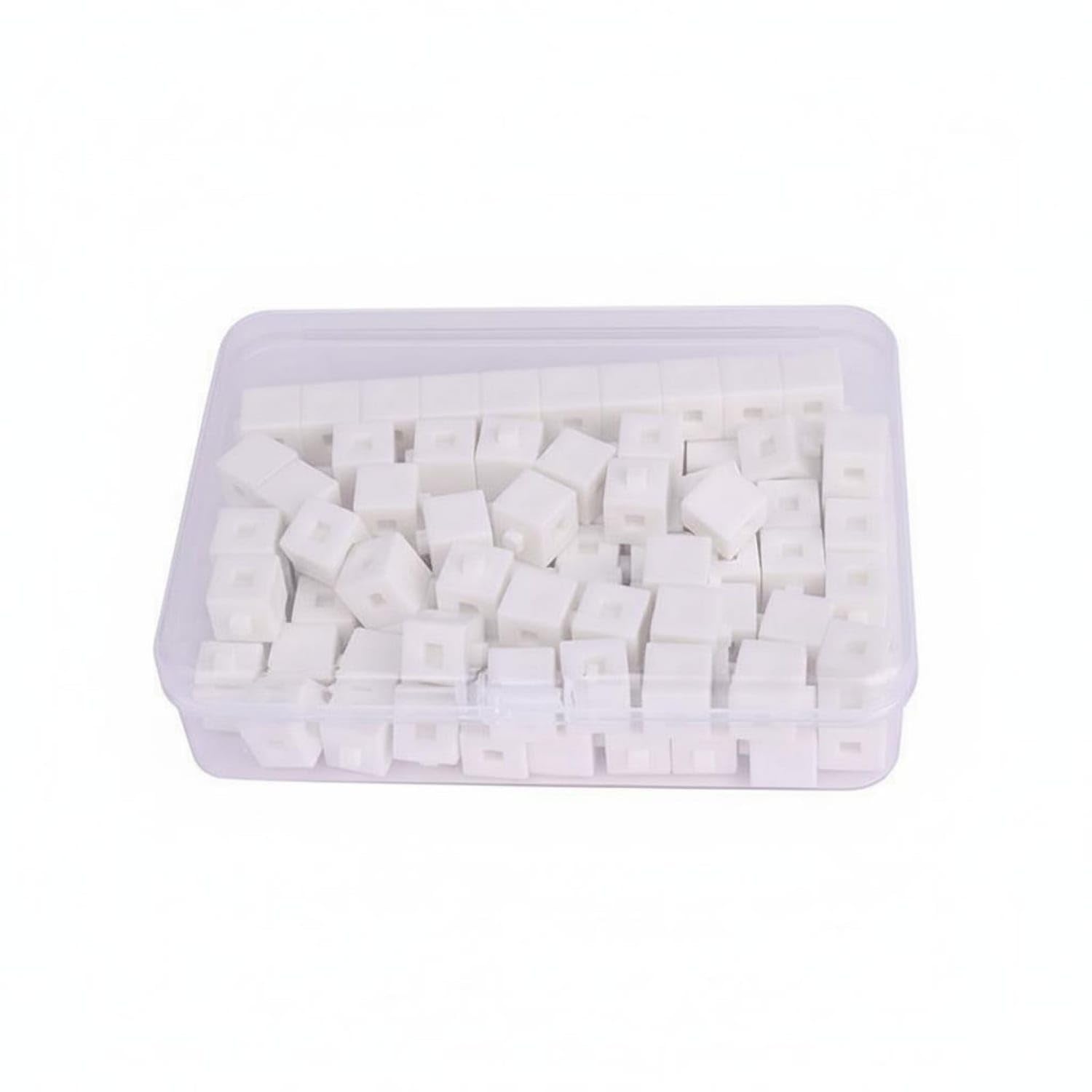 300 Pieces Connecting Math Cubes Develops Science Skills Math Linking Cubes Connecting Counting Blocks Easy to Connect, White, 100 Pieces | Mathematics | Educational-image-34