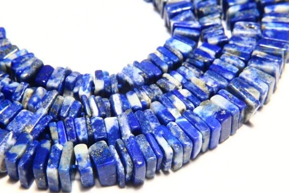 Lapis Lazuli Heishi perles minérales naturelles 5mm fil 40cm
