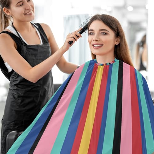 Capa para cortar cabello impermeable con cierre ajustable miniatura 7