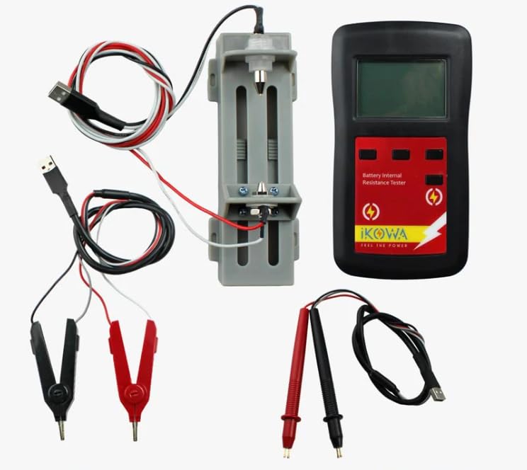 See full amazon price history chart for Ikowa IR & Voltage tester for 18650/32700/26650/Polymer/All rechargeable cells and battery pack Ikowa IR & Voltage tester for 18650/32700/26650/Polymer/All rechargeable cells and battery pack (B0CSSRRVQ3) Amazon Price History, Amazon Price Tracker