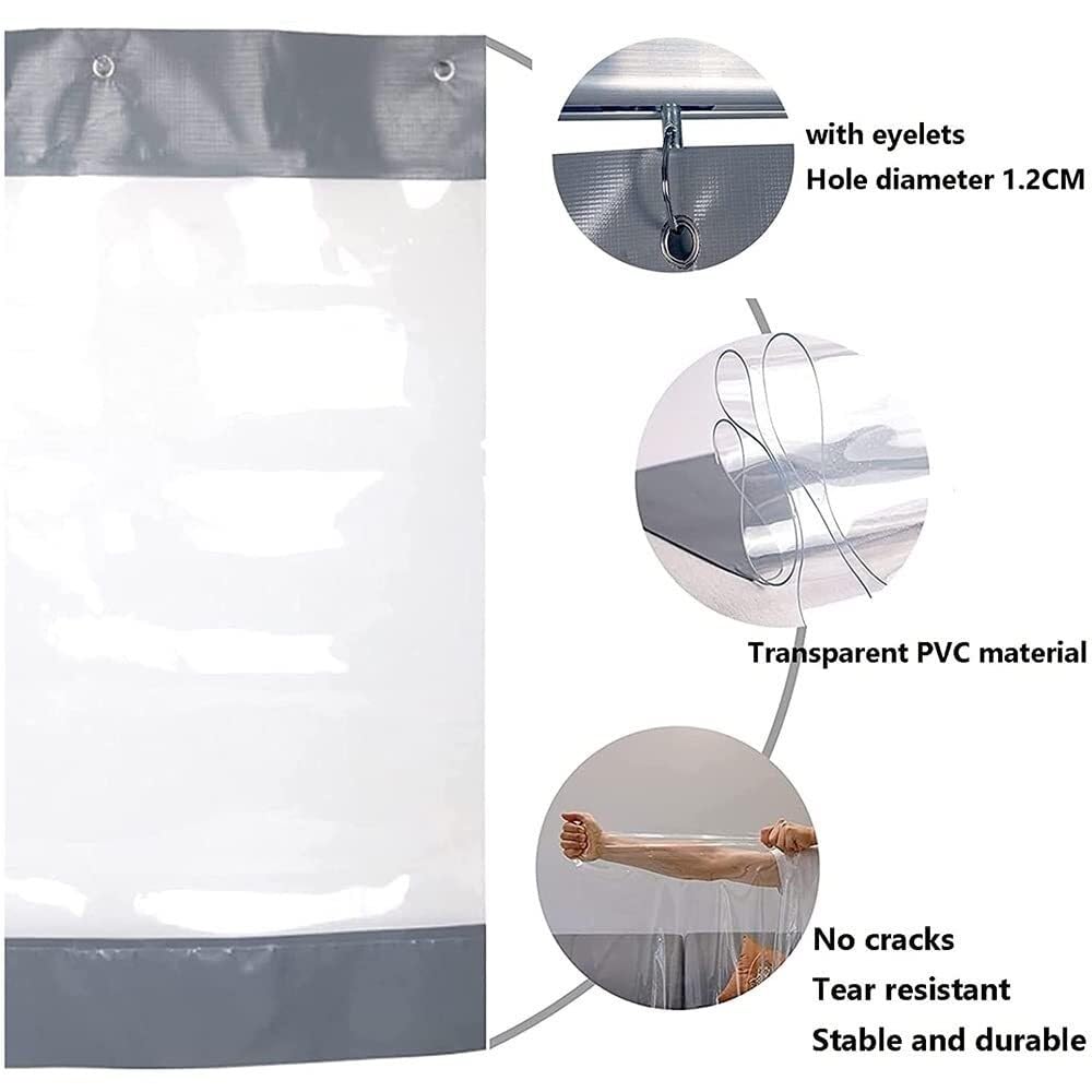 Rideau d'extérieur imperméable avec œillets pour pergola garage voiture