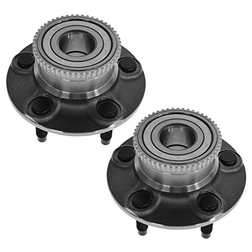 Image of TRQ 2 Piece Rear Wheel Bearing & Hub Assembly Set Compatible with 2001-2007 Ford Taurus 2001-2005 Mercury Sable