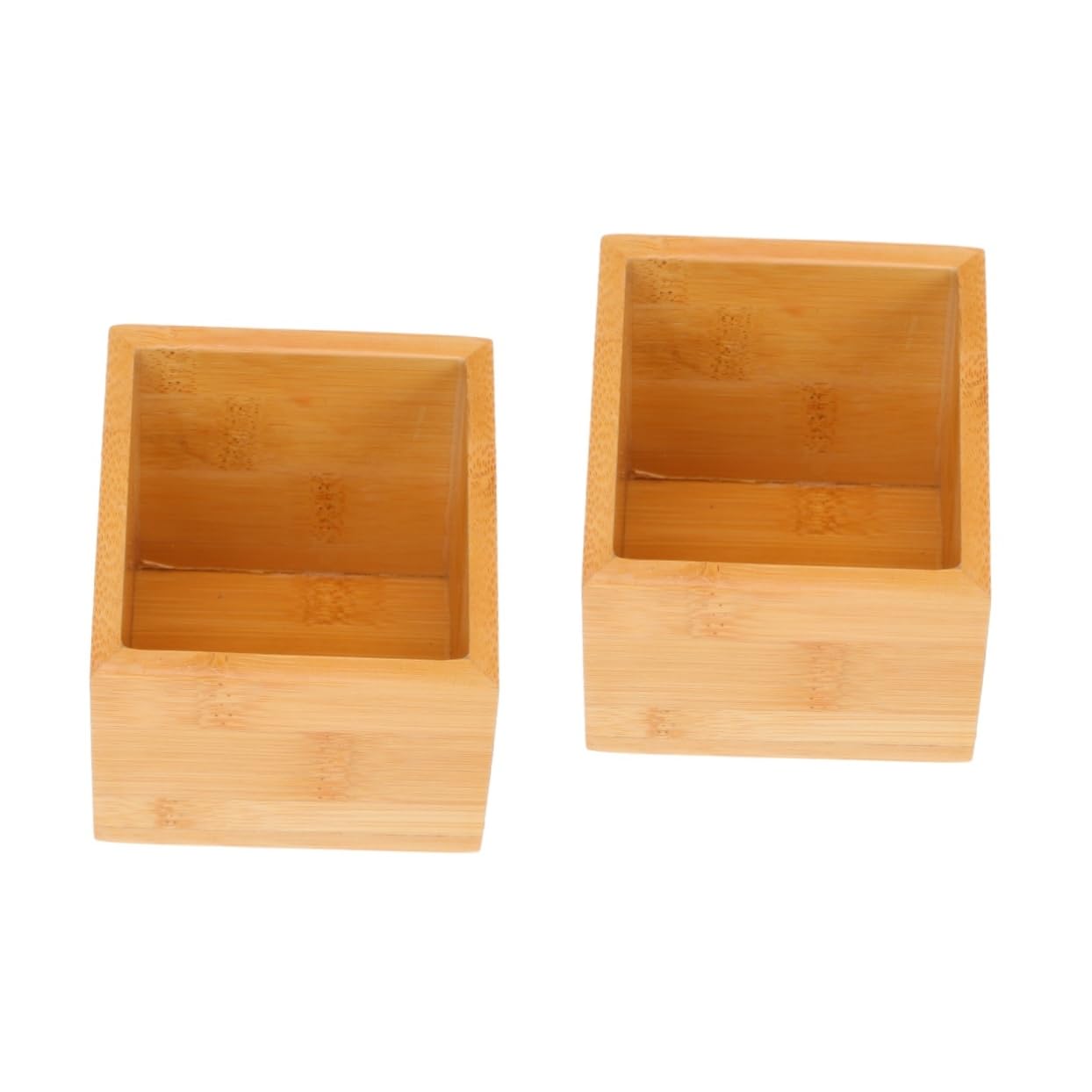 Wakauto 2 pcs Creative Wooden Tea Bag Storage Box Multi Function Organizer for Tea Bags Candies and More for Hotels Homes and Cafes Smooth Edges for Safe Use