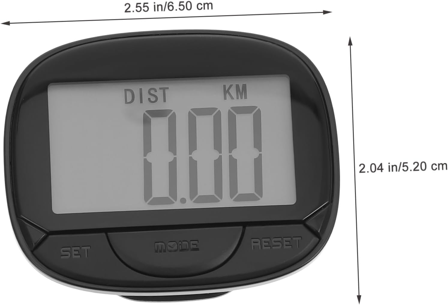 Mikikit Step Counting Machine Wearable Pedometer Pedometers for Walking Large Ankle Clip Pedometer Sports