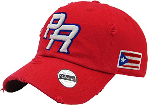 Puerto rico snapback hats vintage hats (vintage red/full color)