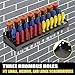 ValuXpro Screwdriver Organizer Wall Mount, Screwdriver Holder Storage Rack Tool for Workshop, Shed, Garage, Home, Stores up to 29 Screwdrivers or Small Tools
