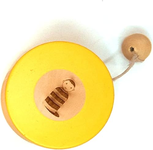 Shumee Juego de madera Yoyo para niños, juguete giratorio de Yoyo, juguete giratorio de madera de alta velocidad para niños de 3 años en adelante,