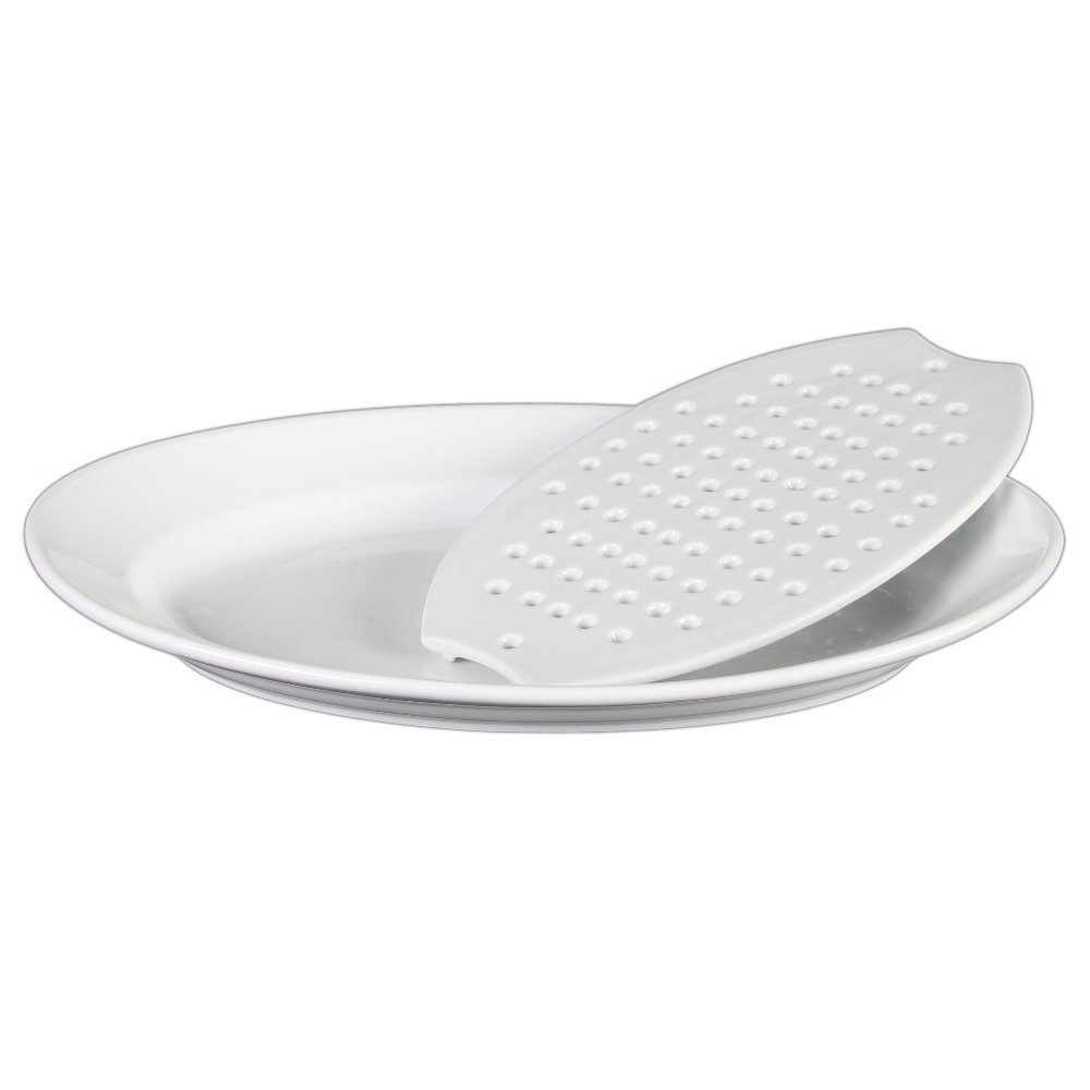 Holst Porcelaine Sdw-T 001 Plaque De Porcelaine Ardoise Look Blanc, 25,5 X 25,5 X 1,5 Cm[u2051