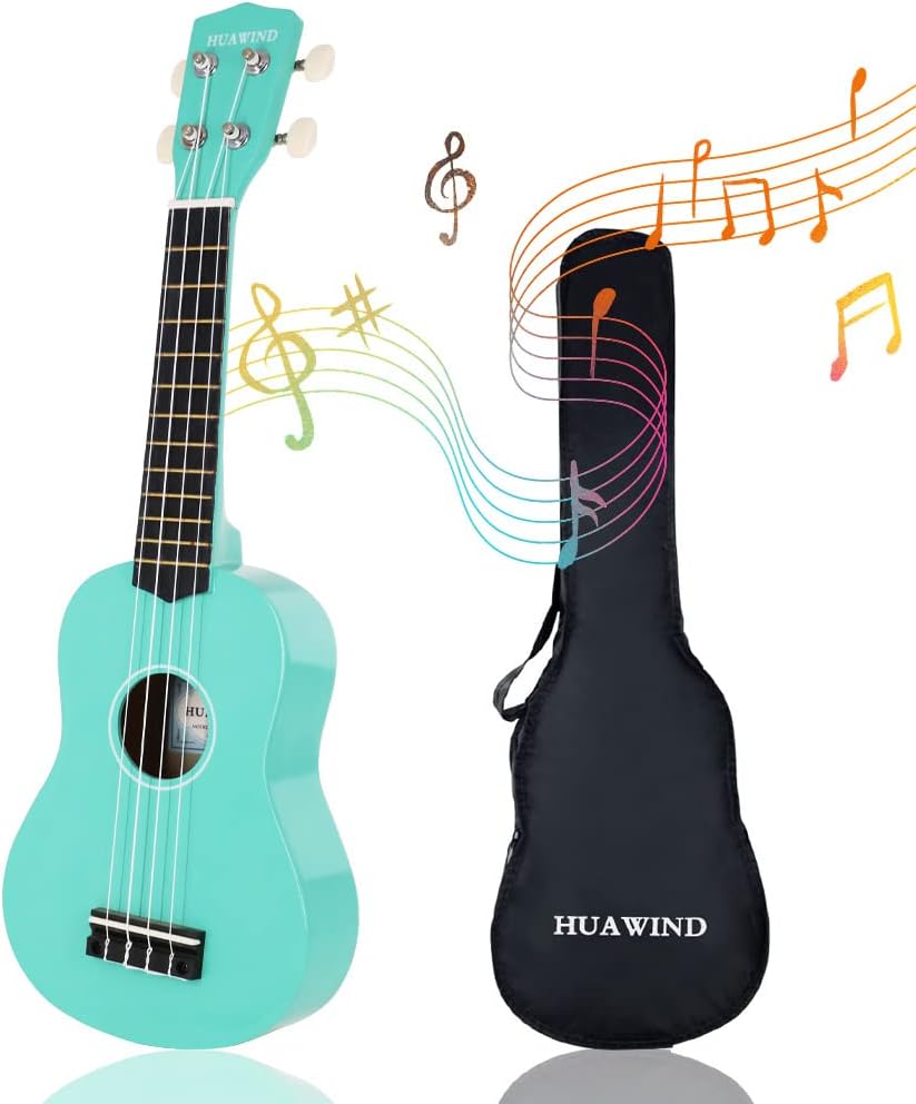 Hua Wind Soprano ukulélé 21 pouces ukulélé pour débutants, enfants