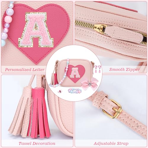 Image of KKXIU Birthday Gifts for Girls Initial Toddler Purse Cute Kids Crossbody Bag