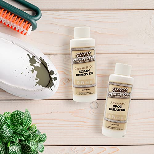 Cleanclad Kit - Powerful Fabric, Carpet & Upholstery Spot Cleaners Remove Stains From Furniture, Rugs, Coaches, Sofas, Drapes And Car Seats. Stain-Free Protection. Includes (2) 4Oz Bottles. #TOP3