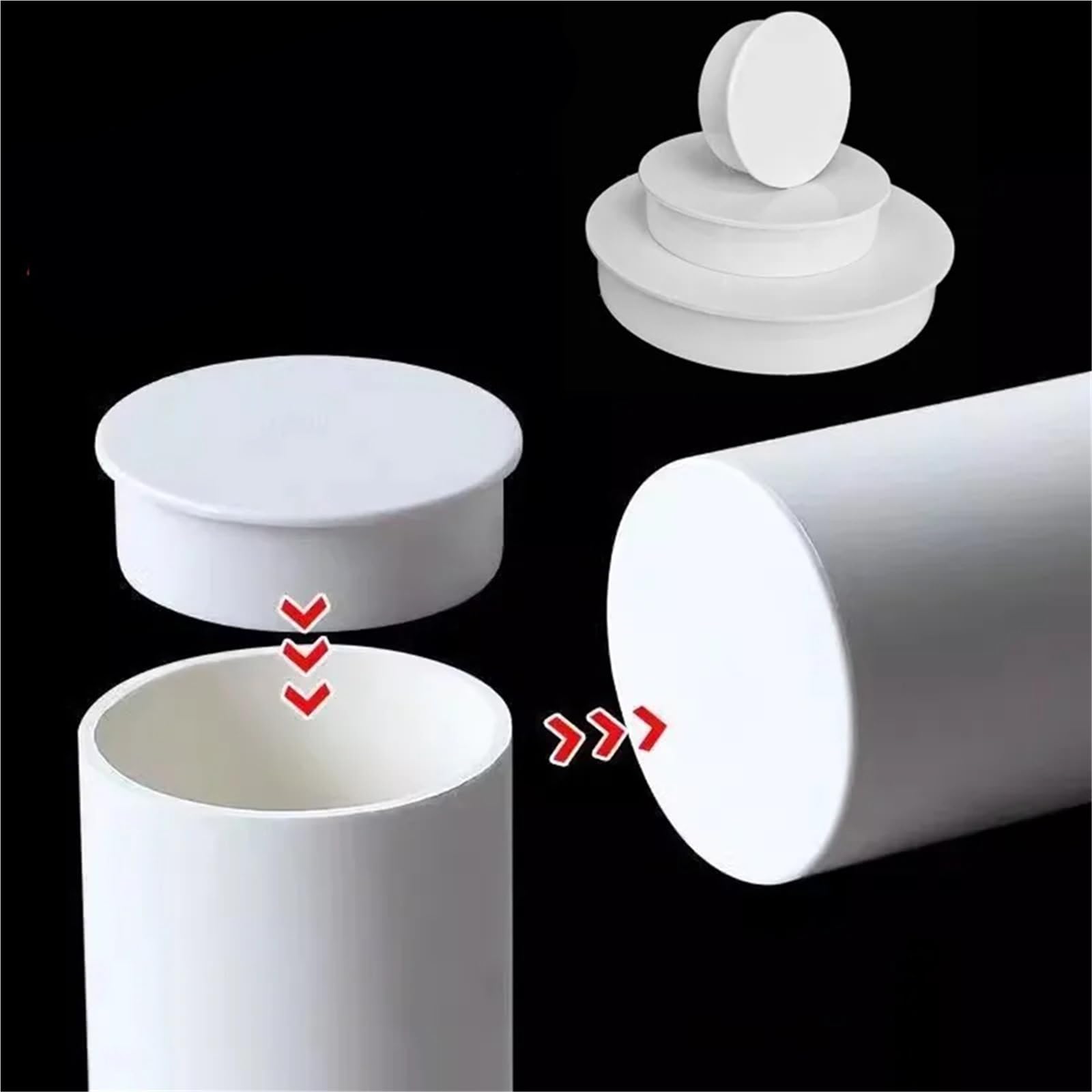 1pcs Pipe Cap Decor Cover Thickened 50-160mm Inner Blocking Cap Sewer Pipe Insect Proof Pipe Cap Protective Cap(75mm) Brass Hose