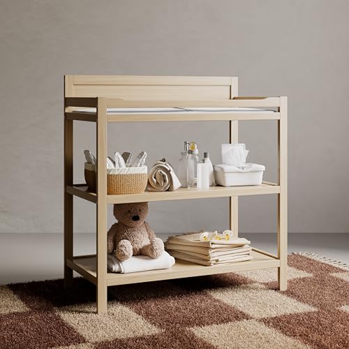 image for Storkcraft Alpine Changing Table (Driftwood) - Includes Water Resistan