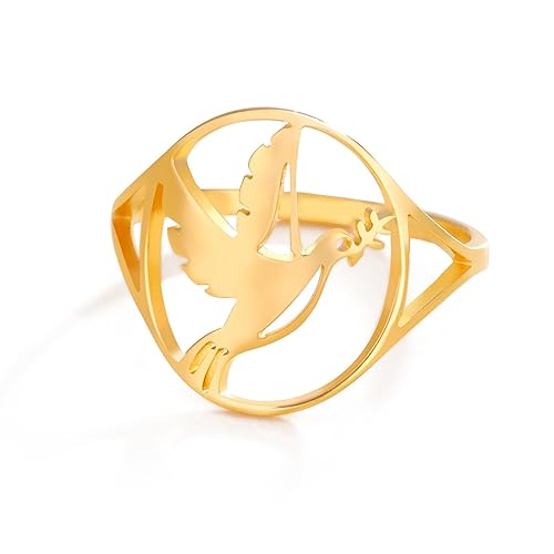 Peace Sign Ring Peace Dove Rings World Peace Symbols Statement