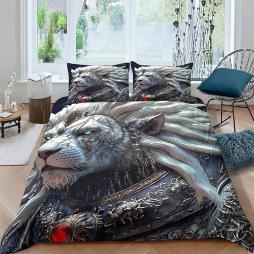 Parure de lit Le Roi Lion en microfibre douce premium effet 3D durable - 4