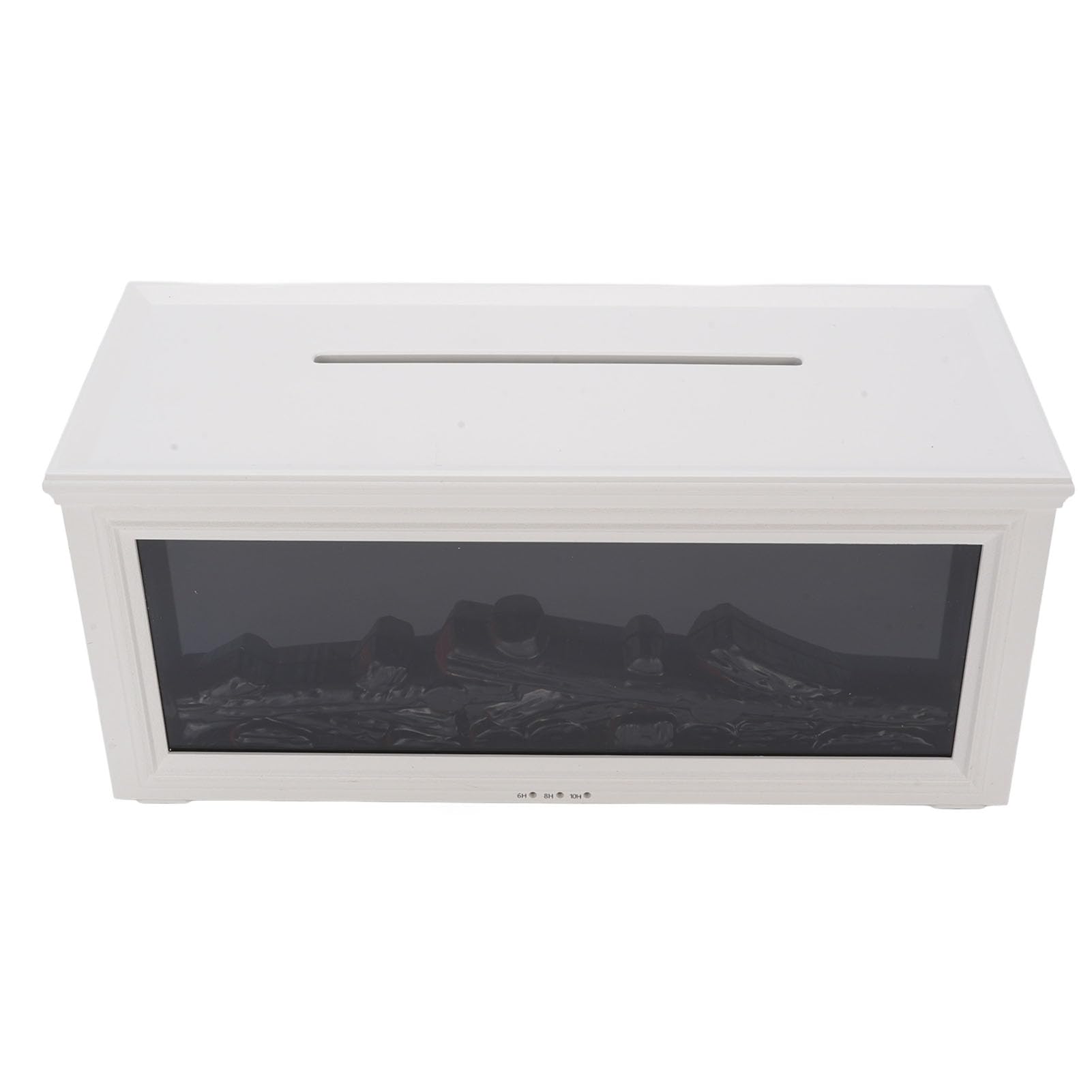 Dpofirs Diffuseur D'huiles Essentielles de Cheminée, Fonction Minuterie de Grande capacité pour un Sommeil Réparateur CR2025 150mAh (WHITE)