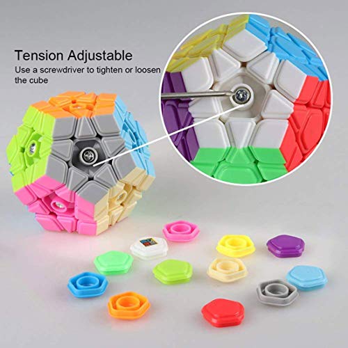Image of M-Alive MoYu Megaminx 3D Speed Cube, Stickerless Dodecahedron Puzzle Cube, 72mm, Smooth Turning ABS Brain Teaser Toy for Kids and Adults