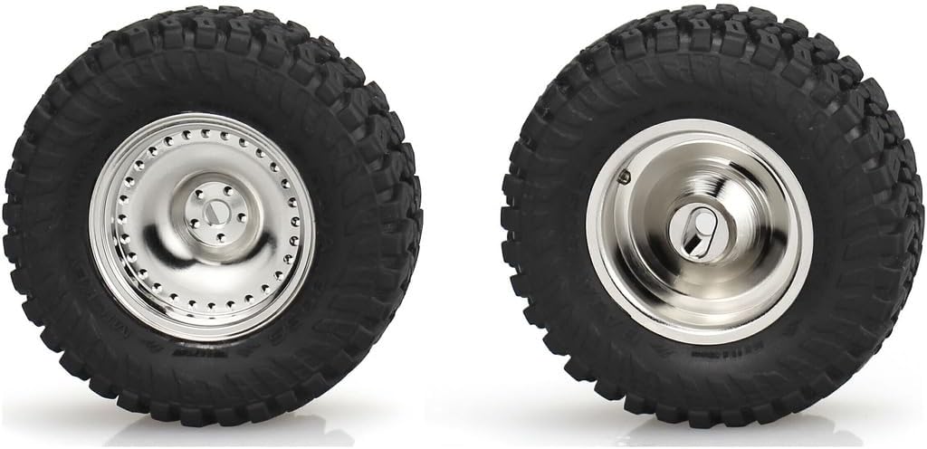 Hot Racing SXTY919H08 4mm Offset Chrome Brass CL 9.3g Wheel SCX30