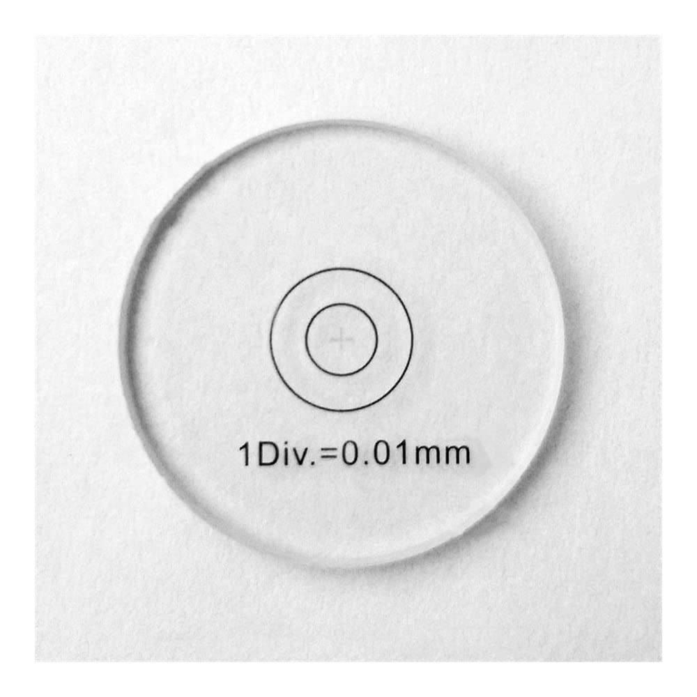 Accesorios para Microscopios Diapositivas oculares de la calibración del micrómetro del Ocular del microscopio de 975 DIV 0.01m m Durabilidad Y Rendimiento Confiable (Size : 20mm)