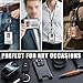 LIUGX Badge Holder, No-Clip Version, ID Card Holder, Durable Polycarbonate (Holds 6 Cards), for Office, Laborer, Police, Work, Black