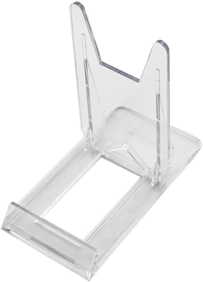 Two Part Adjustable Clear Acrylic Plastic Display Stand Easel (set of 6)