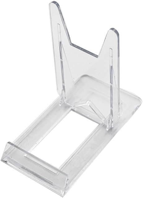 Tincogo Two Part Adjustable Clear Acrylic Plastic Display Stand Easel (set of 6)