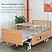 Medical Bed Equipment with Lateral Tilting and Built in Toilet for Home Care - Complete with Mattress Remote Control IV Pole All Full Electric Adjustable Hospital Nursing beds (Whole Bed Lift 27