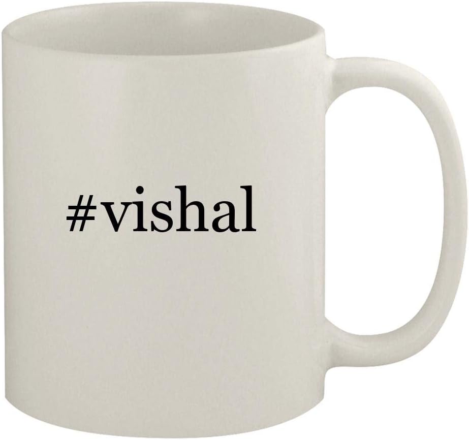 #vishal - 11oz Ceramic White Coffee Mug, White