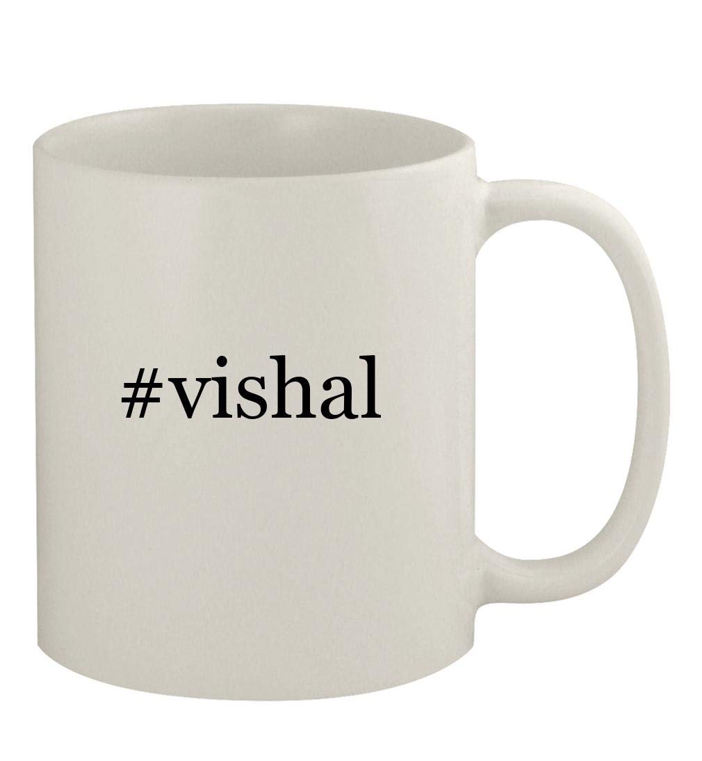 #vishal - 11oz Ceramic White Coffee Mug, White