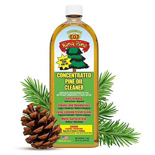 King Pine Concentrated Pine Oil Multi-Surface Cleaner Industrial Strength, Gold, 16 Fl Oz