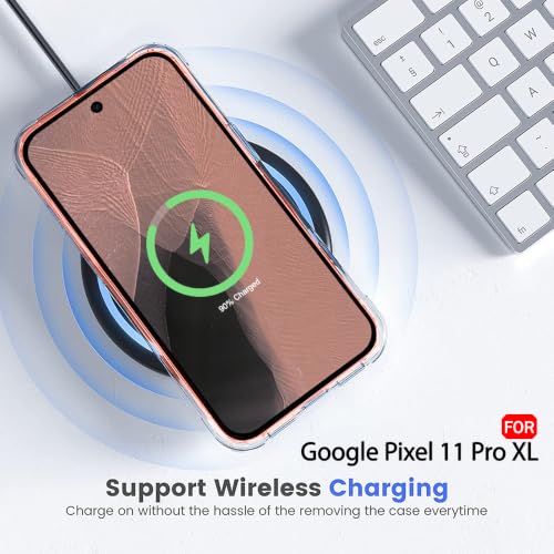 Image of TheGiftKart Ultra-Hybrid Crystal Clear Back Case Cover for Google Pixel 11 Pro XL | Shockproof Design | Camera Protection Bump | Hard Clear Back Cover Case for Pixel 11 Pro XL (PC & TPU, Transparent)