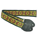 Souldier GS0987BK04BK - Handmade Seatbelt Guitar Strap for Bass, Electric or Acoustic Guitar, 2 Inch