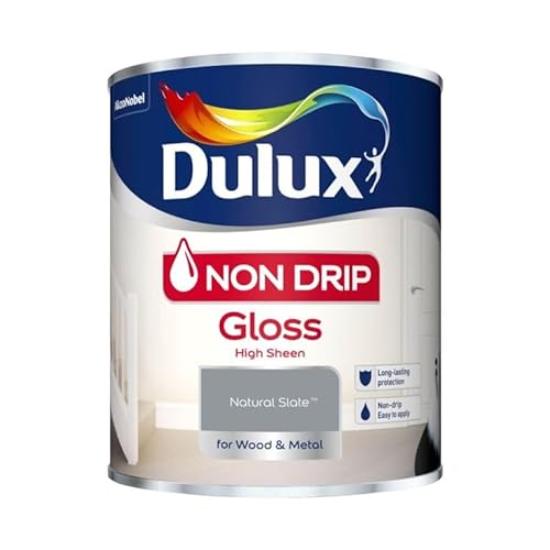 Dulux Retail Non Drip Gloss Paint - Natural Slate - 750ml