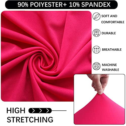 Image of Cocktail Table Covers - 2 Pack 24 inchx43 inch Fitted Highboy Table Cloth - Magenta
