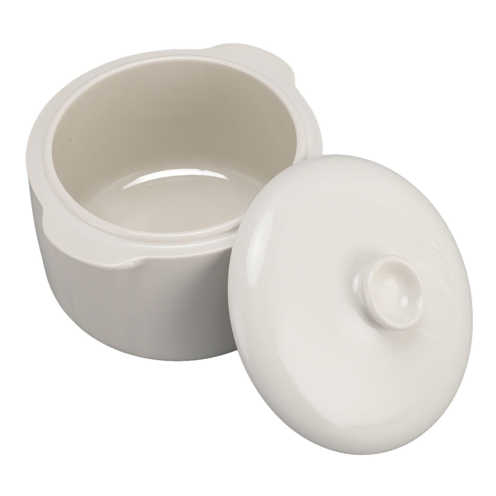 Mini Ceramiczna Kuchenka do Gulaszu, Elektryczny Garnek do Gulaszu o Mocy 200 W, 1 L, z pokrywką i Ustawieniami Wstępnymi Oraz Timerem, Zapobiegający Przypalaniu na Sucho