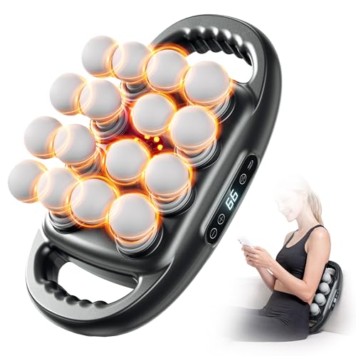 Image of 16-Head Deep Tissue Massage Gun, 9 Modes, 99 Intensity Levels | Wide 16-head coverage for back, shoulders, waist, legs, arms, and feet, with a 3600mAh battery and quiet Type-C operation.