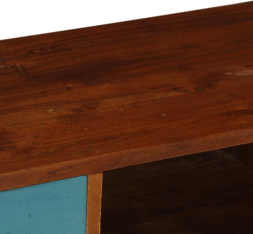 vidaXL TV Cabinet Dark Honey Solid Acacia Wood Medium TV Cabinet