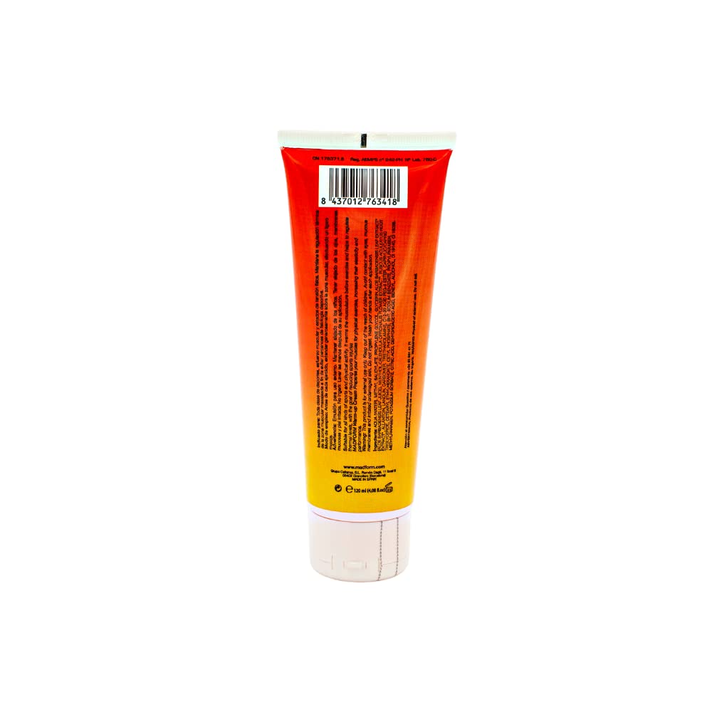 Madform Crema De Calentamiento Muscular - Efecto Calor, Naranja, 120 ml