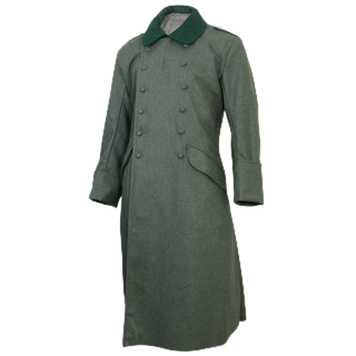Epic Militaria Reproduction WW2 German Army M36 Wool Greatcoat (UK, Alpha, 4XL, Regular, Regular, Green)